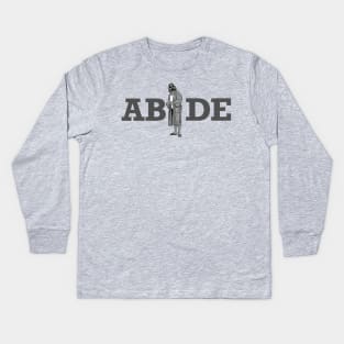 ABIDE - Dude Lebowski Robe Design Kids Long Sleeve T-Shirt